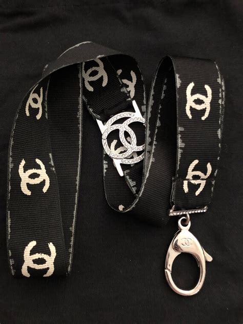 chanel lanyards|chanel keychain pouch.